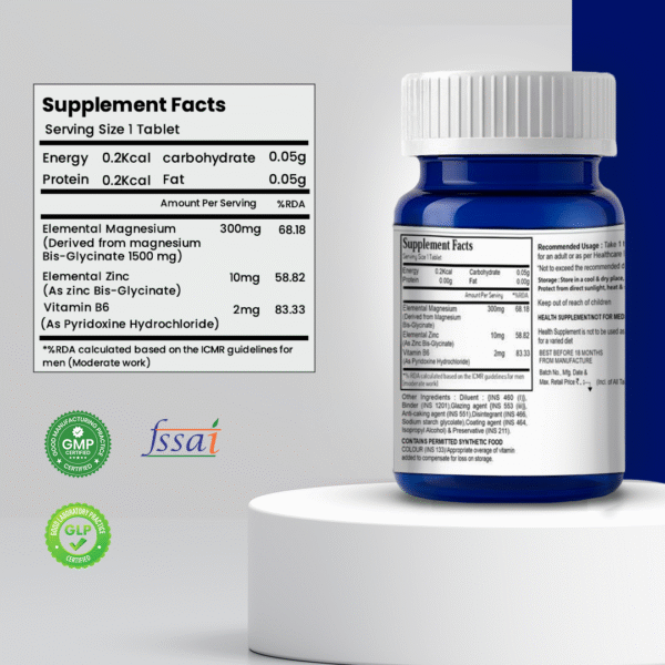 MagFirst – Magnesium Bis-Glycinate with Zinc & Vitamin B6