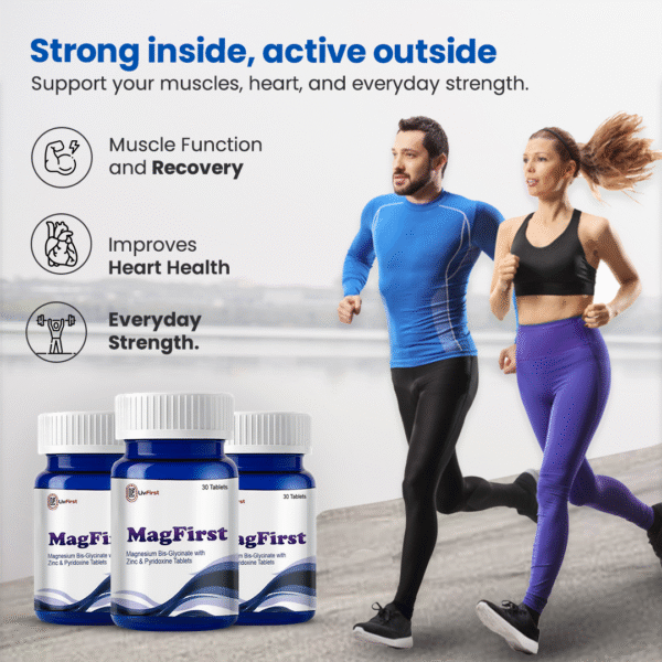 MagFirst – Magnesium Bis-Glycinate with Zinc & Vitamin B6