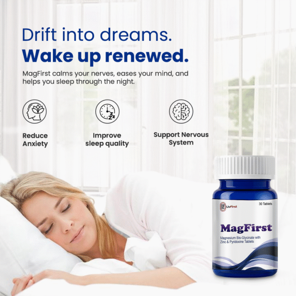 MagFirst – Magnesium Bis-Glycinate with Zinc & Vitamin B6